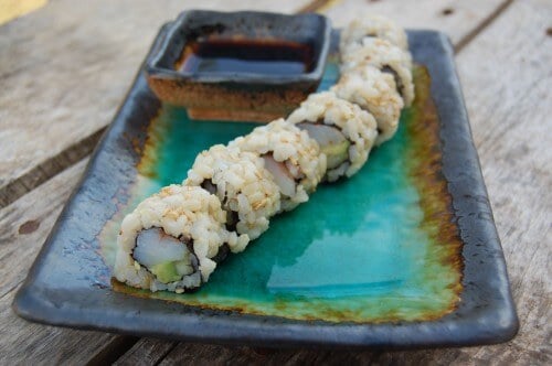 Recipe - Homemade Sushi (with brown rice) from 100 Days of Real Food