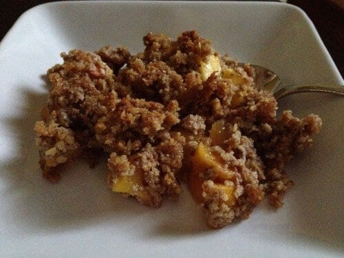 Peach Crisp Recipe from 100 Days of Real Food