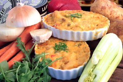Brie and Roasted Winter Vegetable Casserole from 100 Days of Real Food