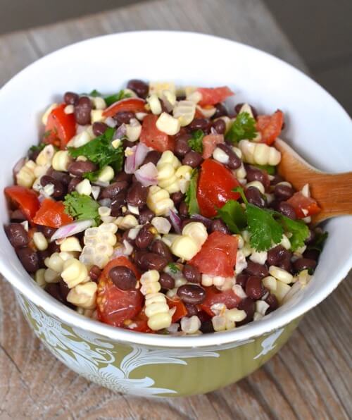 Tomato, Corn & Black Bean Side Salad - 100 Days of Real Food