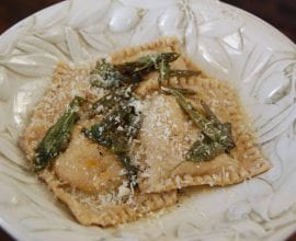 butternut squash ravioli on 100 Days of #RealFood