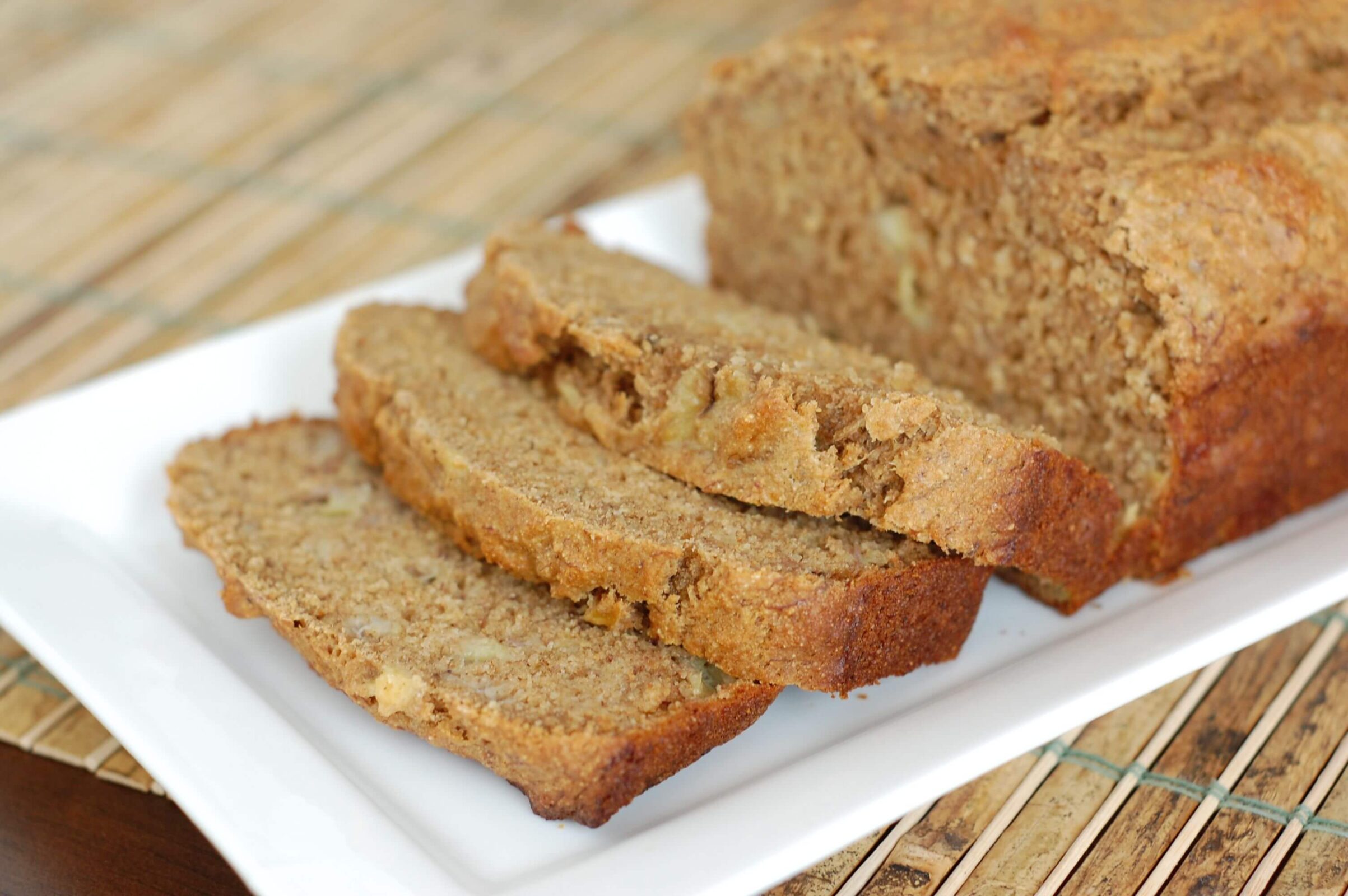 whole wheat banana bread recipe with no added sugar