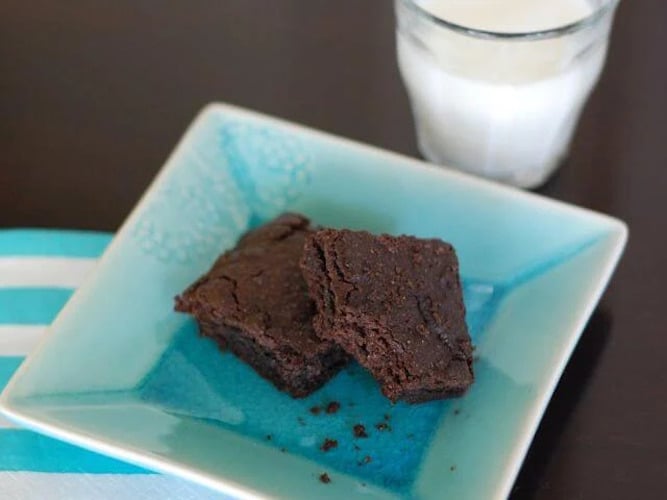 image of Dark Chocolate Whole-Wheat Brownies recipe by 100 Days of Real Food