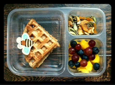 Triple decker waffle sandwich Triple decker waffle sandwich