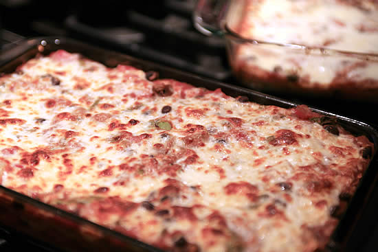 Vegetarian Enchilada Casserole from 100 Days of Real Food