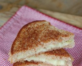 Grilled Brie and Apple Sandwich from 100 Days of Real Food