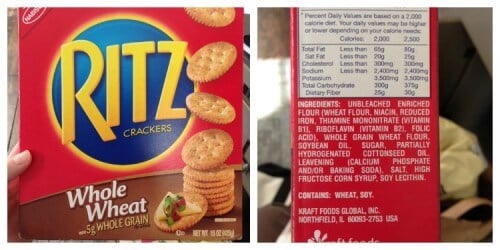 Ritz "Whole Wheat" Crackers - Misleading Food Products II on 100 Days of Real Food
