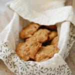 batch of garlic drop biscuits in a basket
