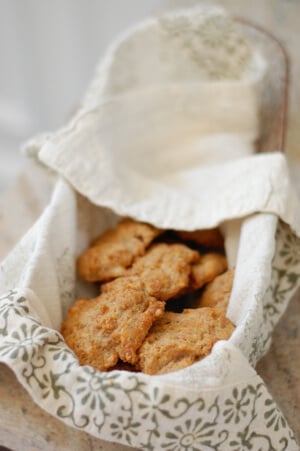 Whole-Wheat Cheddar Garlic Drop Biscuits from 100 Days of Real Food