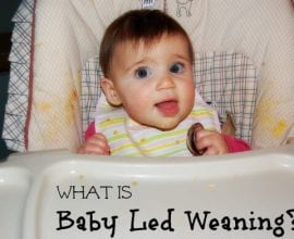 baby in high chair