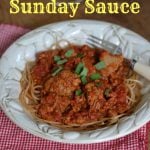 Slow Cooker Sunday Sauce