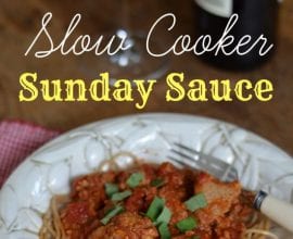 Slow Cooker Sunday Sauce