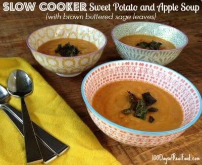 Slow Cooker Sweet Potato and Apple Soup
