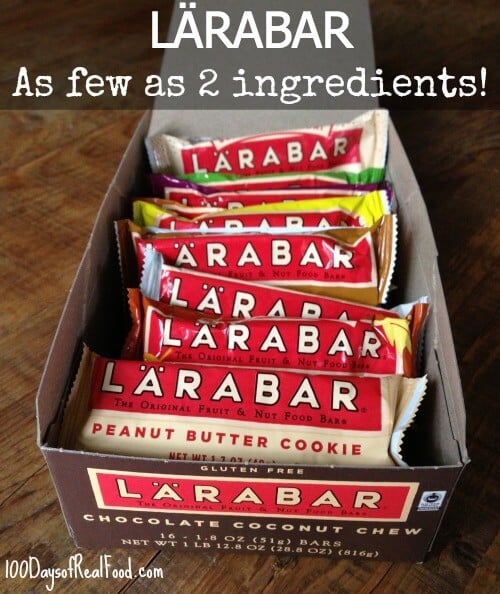 LARABARS - As few as 2 ingredients! 100 Days of Real Food