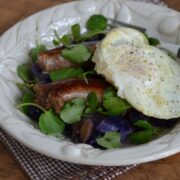 Braised Cabbage and Potatoes with Bratwurst from 100 Days of #RealFood