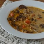 Creamy Mushroom Vegetable Soup from 100 Days of #RealFood