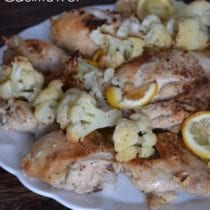 Lemon Roasted Chicken and Cauliflower from 100 Days of #RealFood