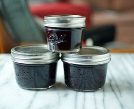Small Batch Blueberry Honey Jam on 100 Days of #RealFood