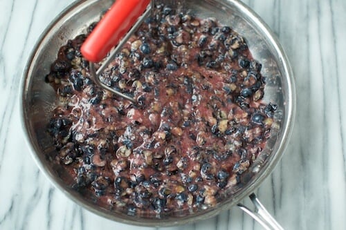 Honey Sweetened Blueberry Jam from Food in Jars at 100 Days of #RealFood