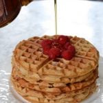 Raspberry Almond Lunchbox Waffles from 100 Days of #RealFood