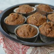 Whole-Wheat Apple Walnut Muffins on 100 Days of #RealFood