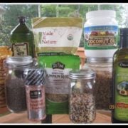 Ingredients from costco to make a quinoa salad