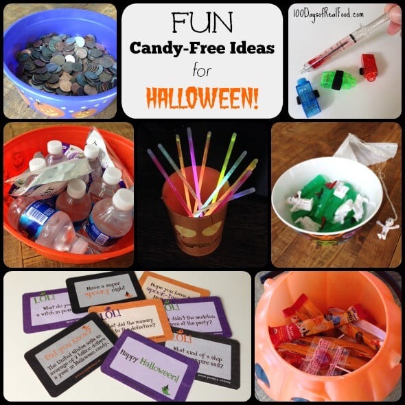 Candy-Free Ideas for Trick or Treaters on 100 Days of #RealFood