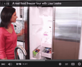 Freezer Tour on 100 Days of #RealFood