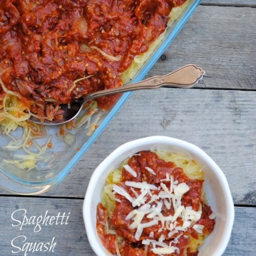 Spaghetti Squash on 100 Days of #RealFood