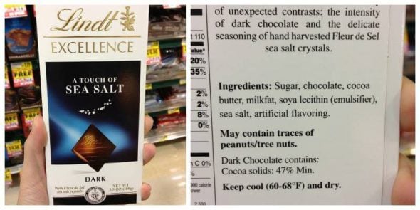 Lindt Chocolate: Misleading Product Roundup IV on 100 Days of #RealFood