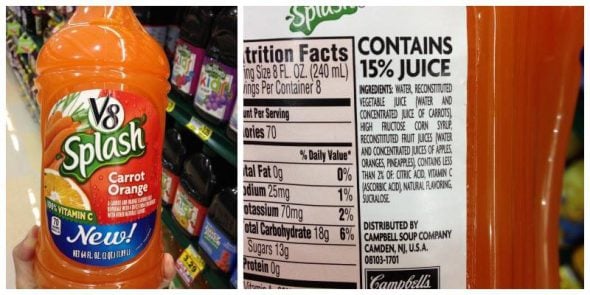 V8 Splash: Misleading Product Roundup IV on 100 Days of #RealFood