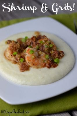 Shrimp and Grits on 100 Days of #RealFood