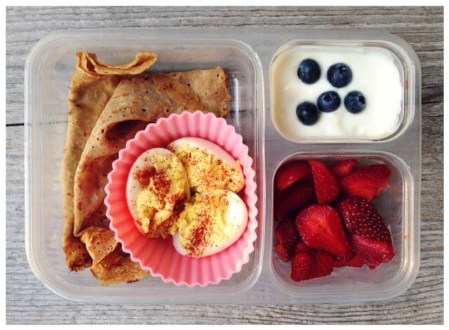 10 Recipes to Freeze for #SchoolLunches (Whole-Wheat Crepes) on 100 Days of #RealFood