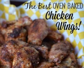 The Best Oven Baked Chicken Wings on 100 Days of #RealFood