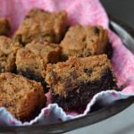 Peanut Butter Brownie Bars on 100 Days of #RealFood
