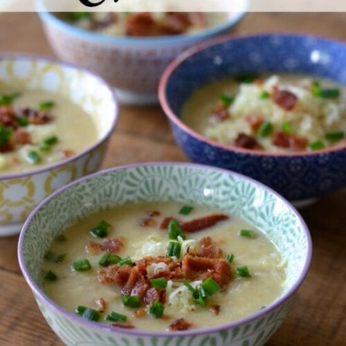 Potato and Cauliflower Chowder on 100 Days of #RealFood