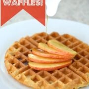 Fluffy Applesauce Waffles on 100 Days of #RealFood