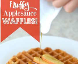 Fluffy Applesauce Waffles on 100 Days of #RealFood