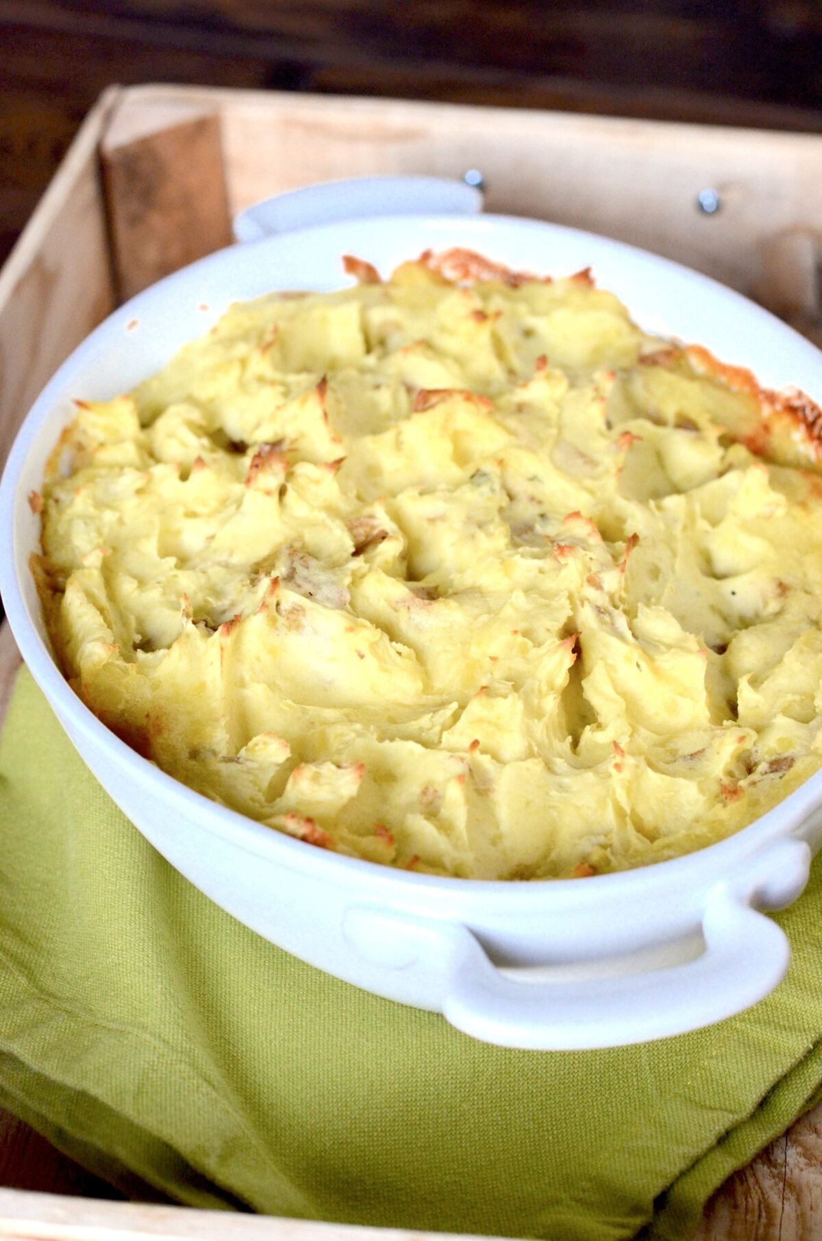 Irish Shepherds Pie in a baking dish