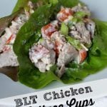 BLT Chicken Lettuce Cups on 100 Days of #RealFood