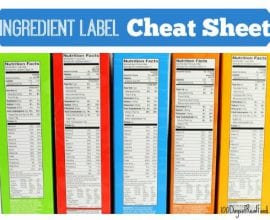 Ingredient labels cheat sheet on 100 Days of #RealFood