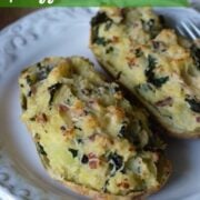 Kale and Bacon Stuffed Potatoes on 100 Days of #RealFood