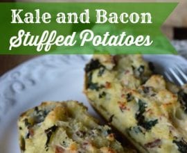 Kale and Bacon Stuffed Potatoes on 100 Days of #RealFood