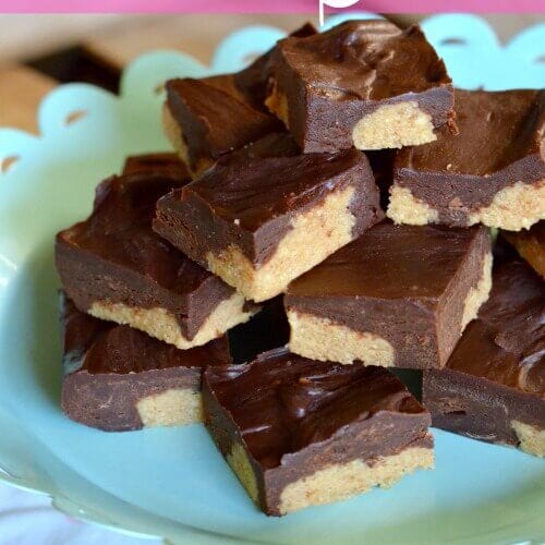 No-Bake Peanut Butter Dessert Bars on 100 Days of #RealFood