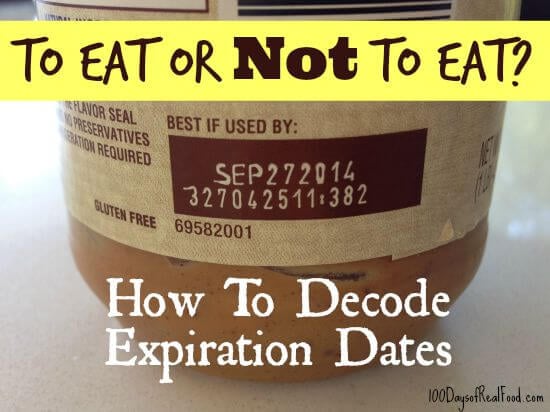 Expiration codes on food products