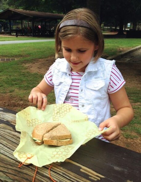 Non-Toxic Products for Your Kitchen (Beeswax Sandwich Wrap) from Mighty Nest at 100 Days of #RealFood