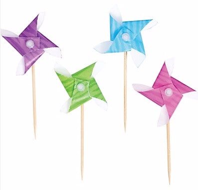 School Lunch Accessories on 100 Days of #RealFood (pinwheel food picks)