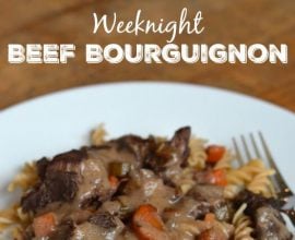 Weeknight Beef Bourguignon on 100 Days of #RealFood