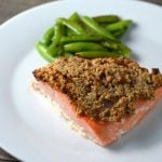 Easy Walnut Crusted Salmon on 100 Days of #RealFood