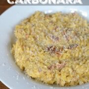 Spaghetti Squash Carbonara on 100 Days of #RealFood